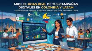 medir ROAS campañas digitales, retorno de la inversión publicitaria, rendimiento de la inversión en anuncios, Data & Analytics, latam, colombia