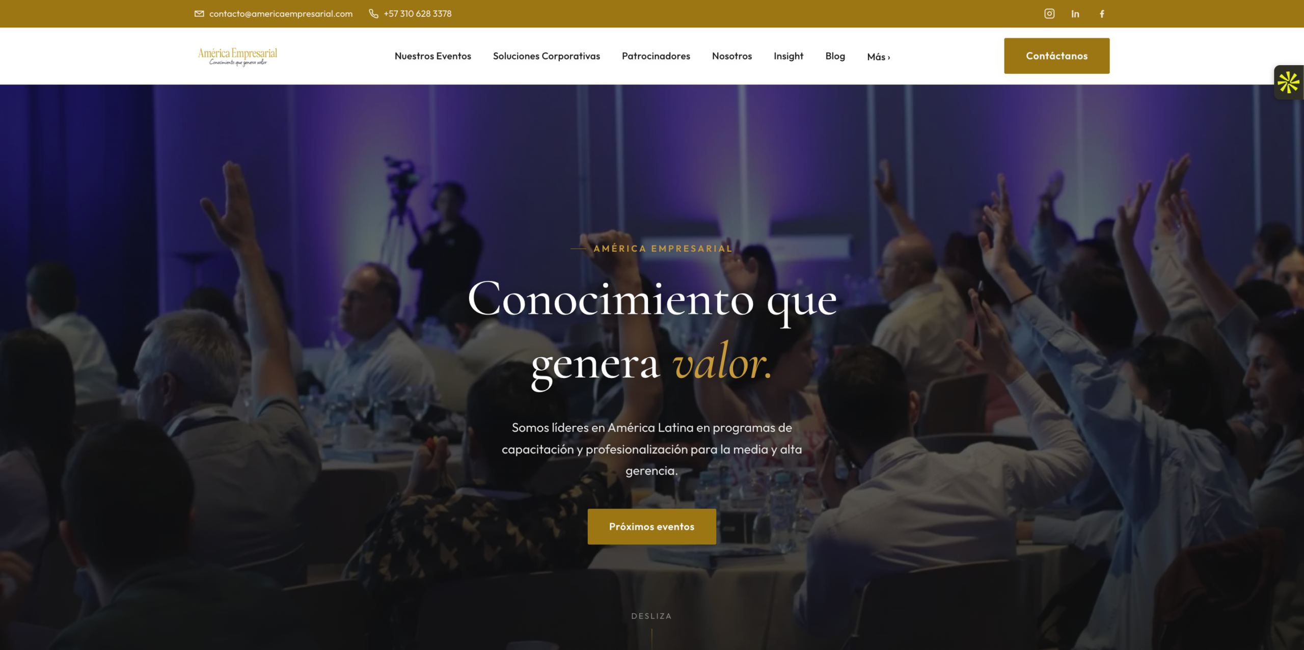 Evento ejecutivo de América Empresarial